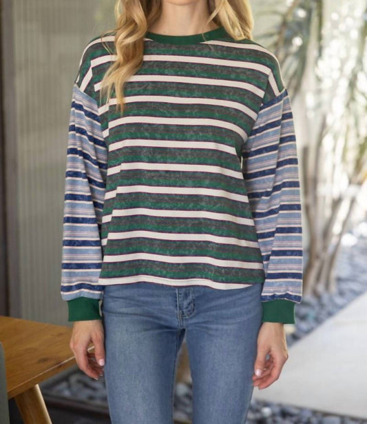 Voy - Oversized Striped Top