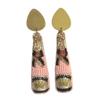 Allie Beads - Women's Champagne Earrings