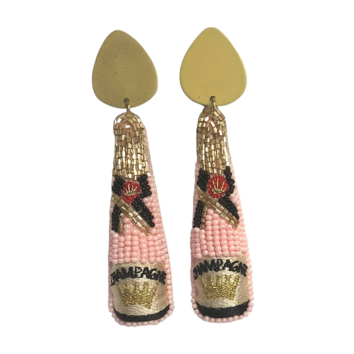 Allie Beads - Women's Champagne Earrings