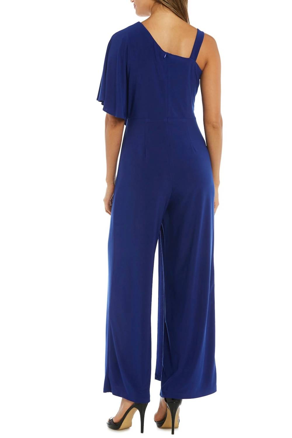 R&M Richards - Asymmetrical Overlay Evening Jumpsuit