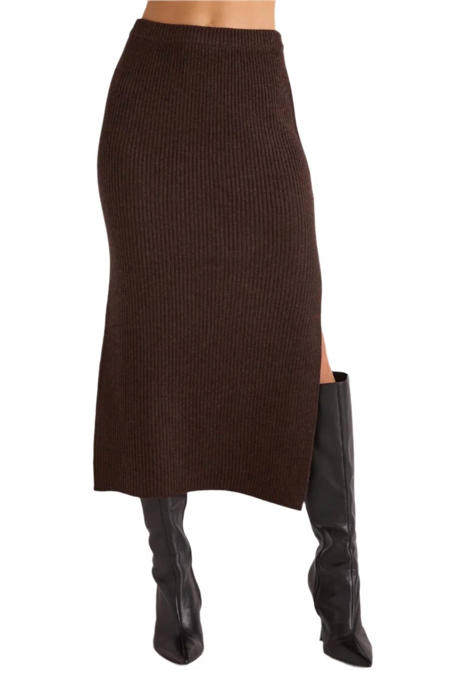 Bella Dahl - Knit Side Slit Skirt