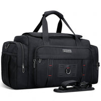 Witzman Men's Travel Duffel Carry On Weekender Bag in black - men's bag - detail view