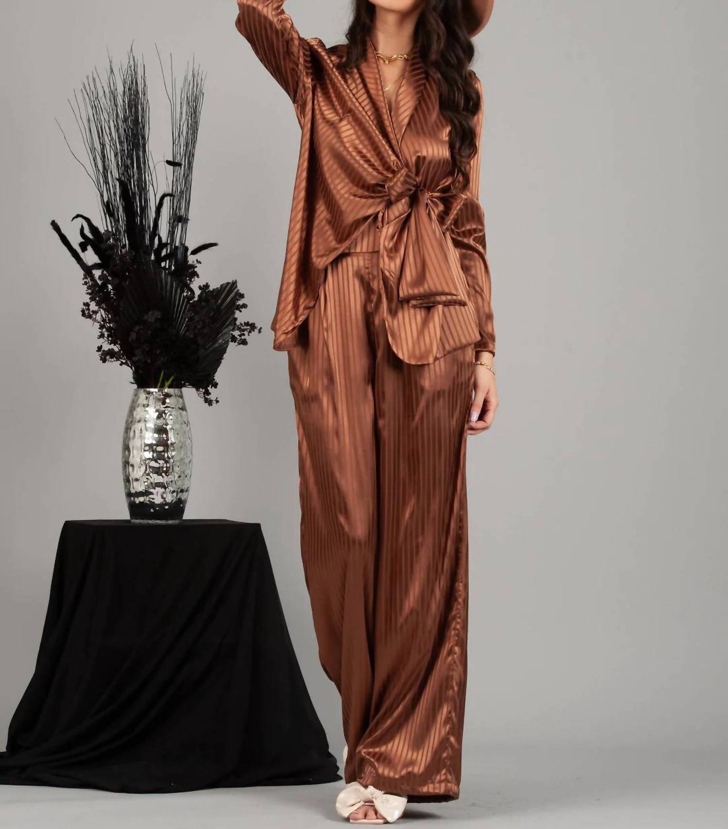 Lucca - Paris Silky Straight Maxi Pants