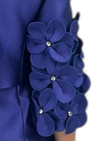 FRASCARA Floral Appliqué Jacket And Dress Set in amethyst - women's dress - view 5
