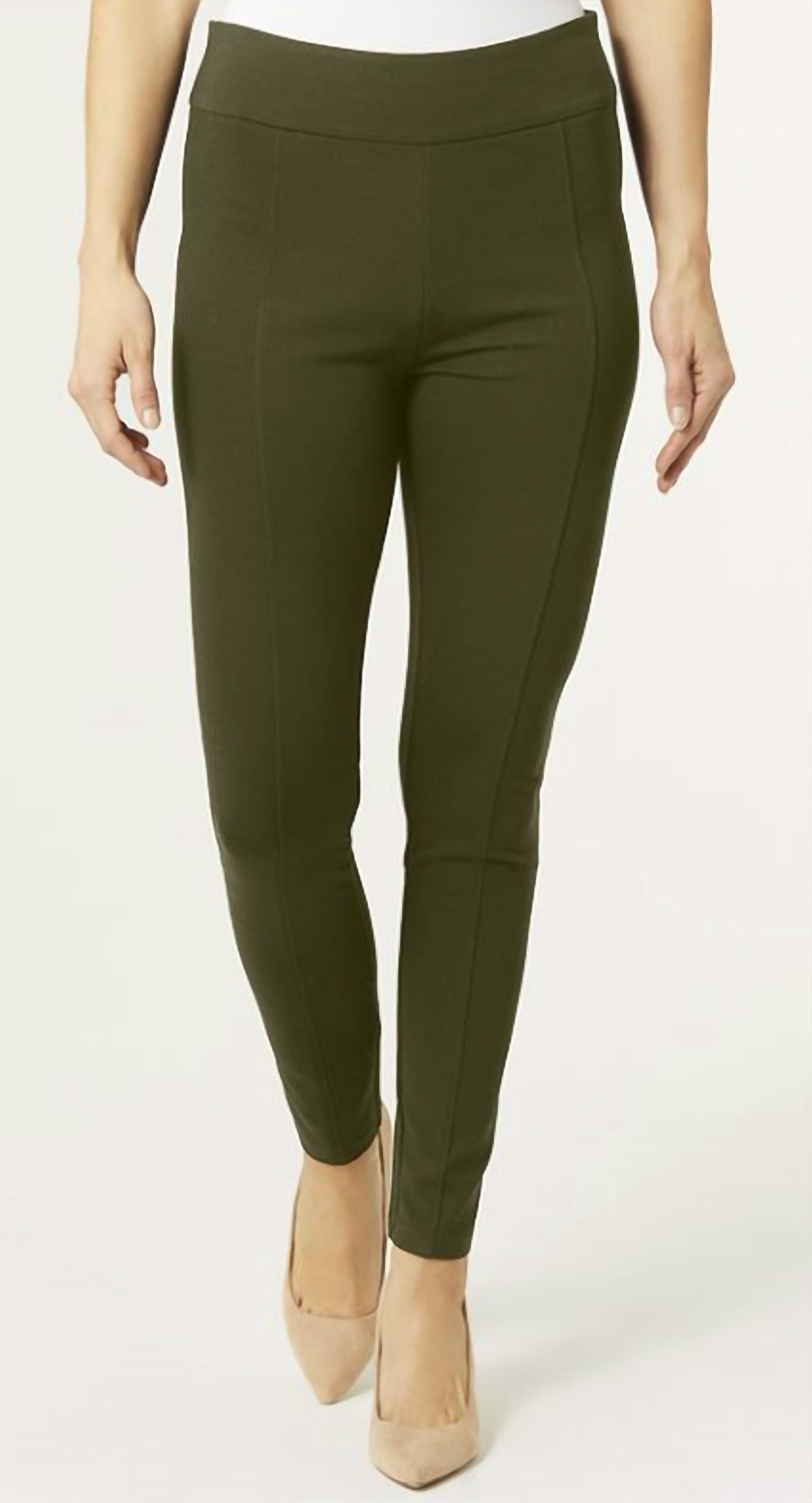 COCO + CARMEN The Perfect Ponte Pant in olive - women's pants
