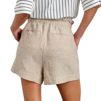 Rails Women's Foster Short in heathered flax - women's shorts - detail view