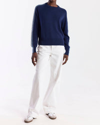 Brodie Cashmere - Geo Stripe Sweater