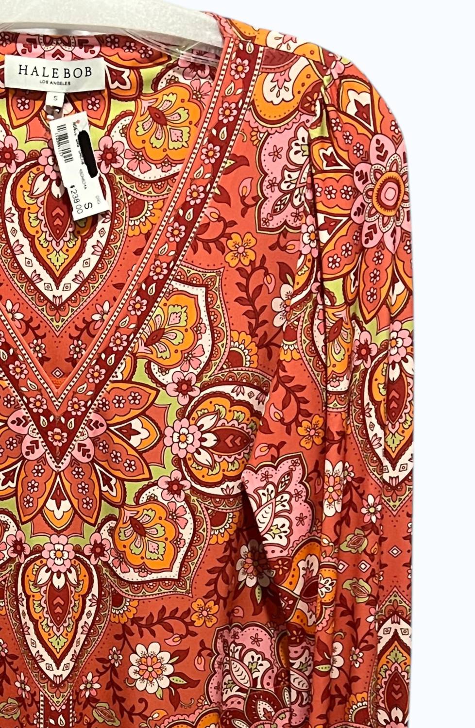 HALE BOB Women's Rosie Org Dress in pink orange - women's dress - detail view