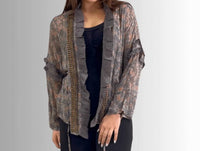 Jaded Gypsy - Chiffon Studded Detail Cardigan