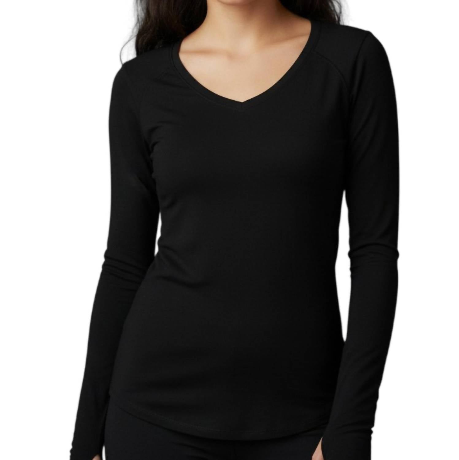 Crown Jewel - Long Sleeve Raglan V Neck Top