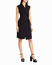 Nicole Miller - Vivienne Crepe Sleeveless Coat Dress