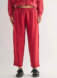 Mono B - Mineral Wash Luxe Wide-leg Sweatpants