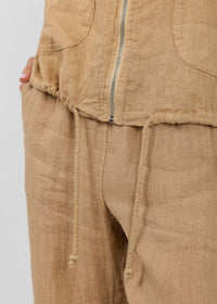 Elliott Lauren - Zip Front Linen Jacket