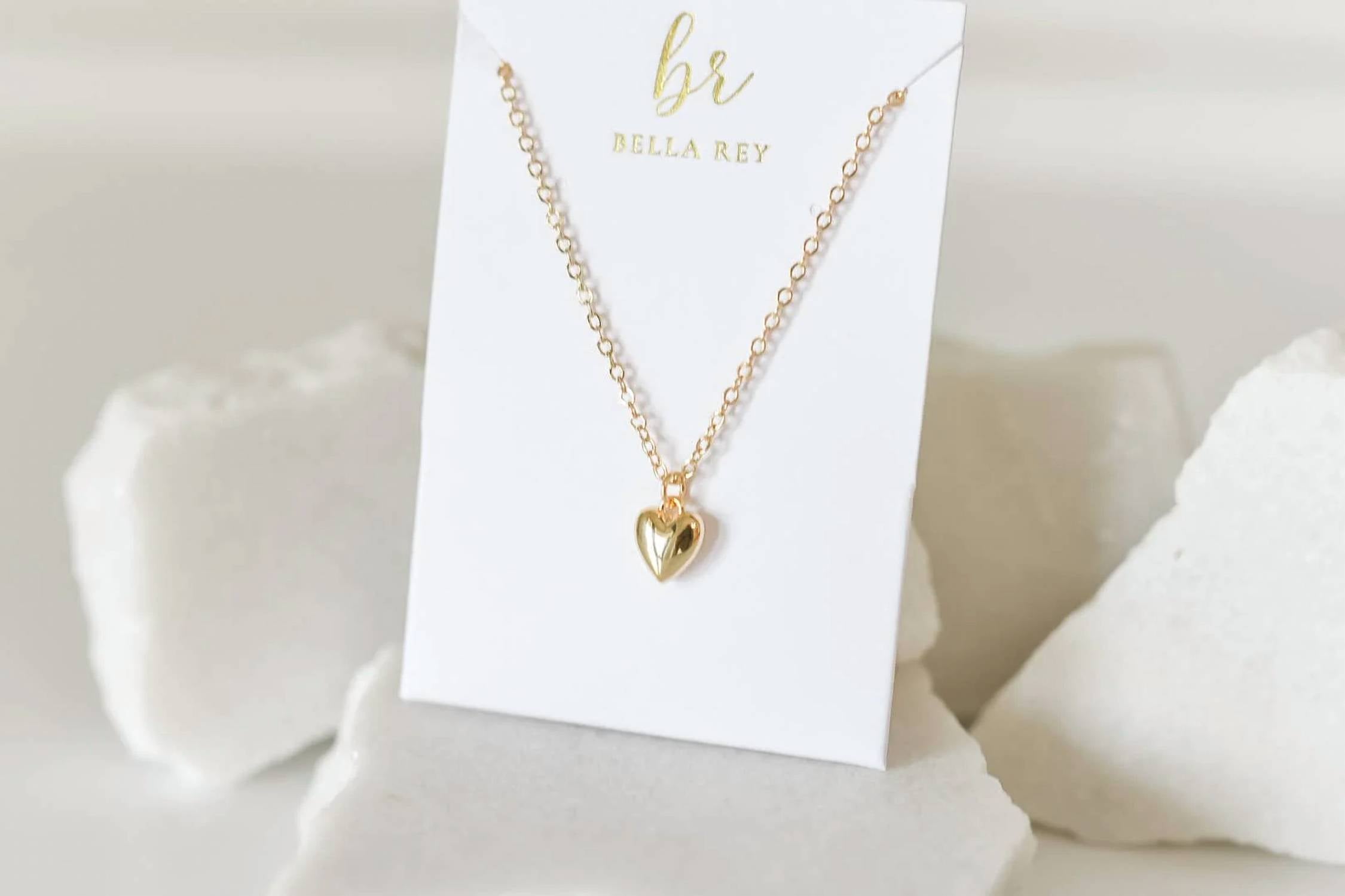 Bella Rey Jewelry - Women's Blakely dainty Bubble Heart Necklace