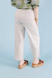 Renuar - Tencel Wide Leg Ankle Pant