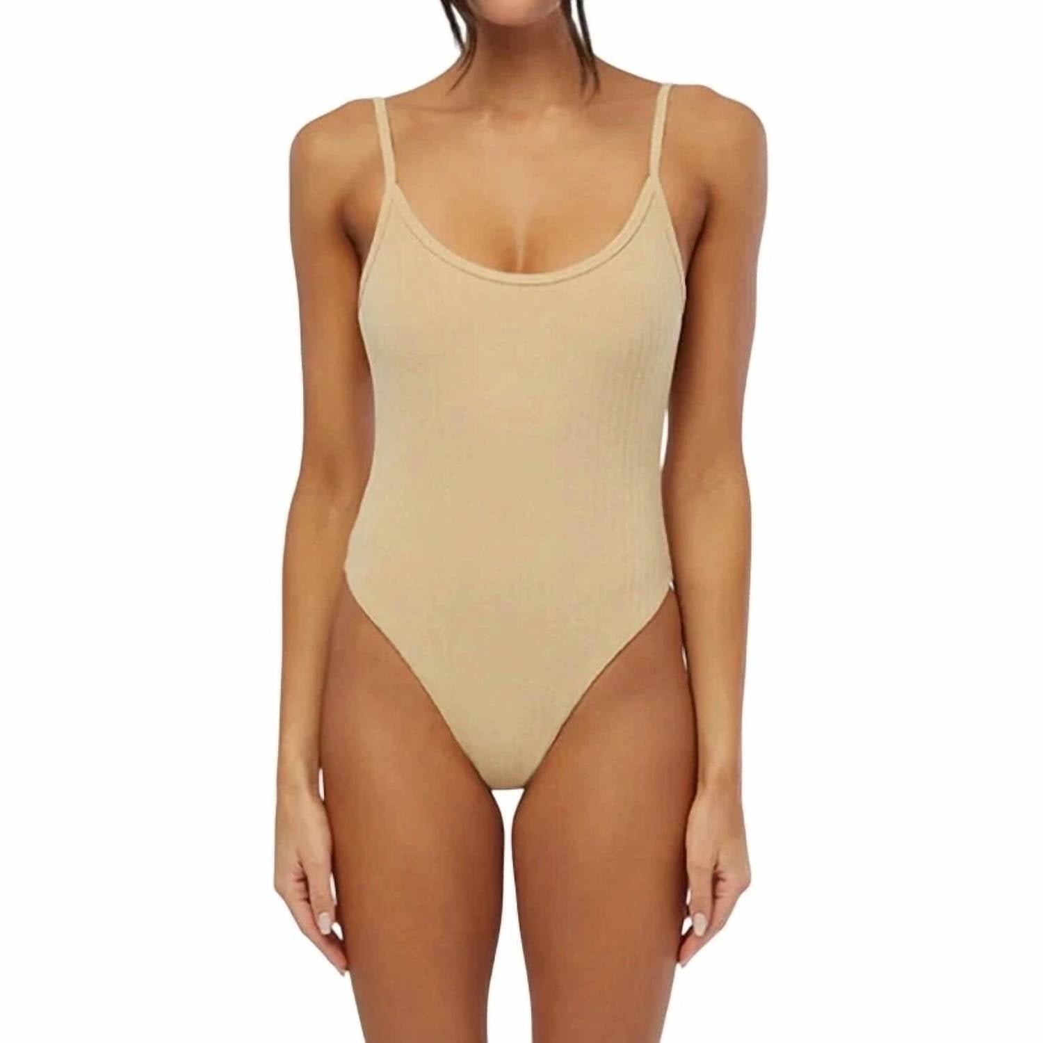 We Wore What - Scoop Cami Stripe One Piece