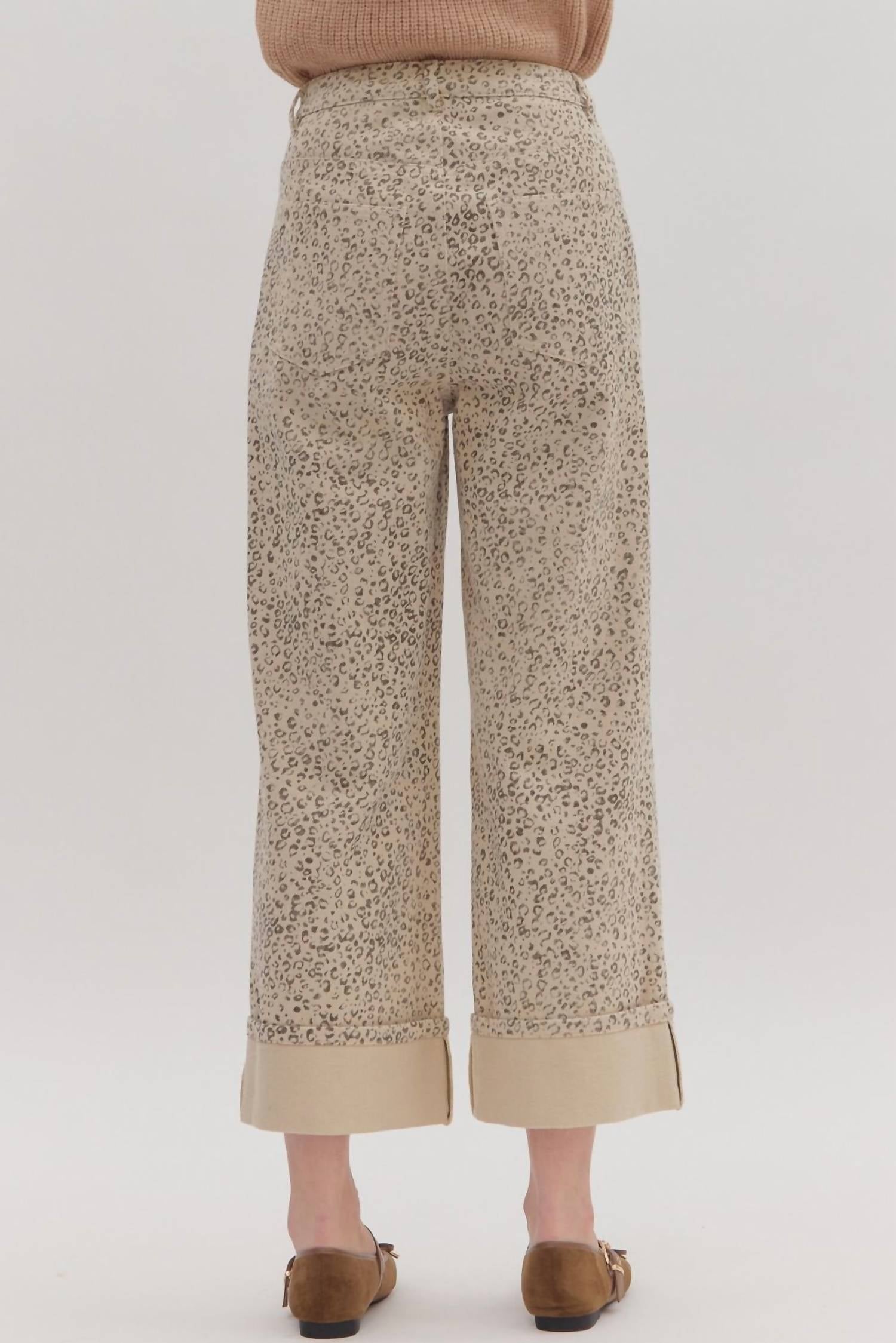 Entro - Cuffed Ankle Length Pants