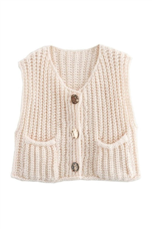 Sundayup - Women's Golden Girl Knitted Vest