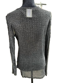 Vocal Apparel - Women's Sheer Rhinestone Long Sleeve Top