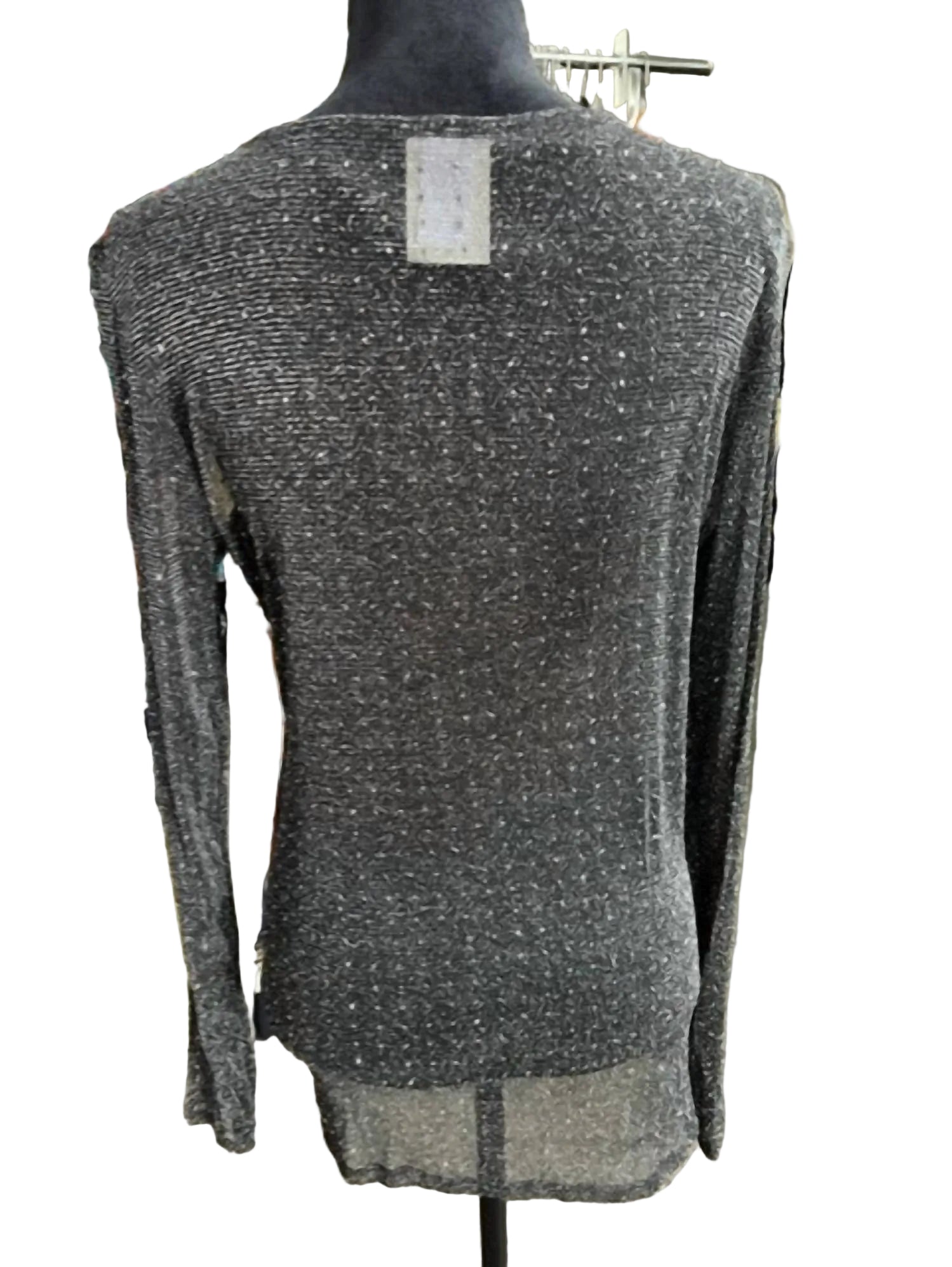 Vocal Apparel - Women's Sheer Rhinestone Long Sleeve Top