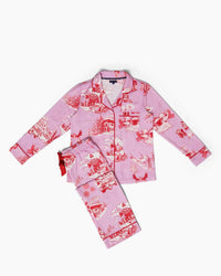 Katie Kime - Women's Apres Ski Toile Long Sleeve Pajama Pants Set