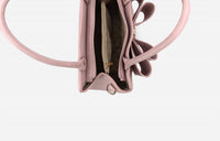 Like Dreams - Women's Crossi Elegance Large Bow Vegan Leather Satchel