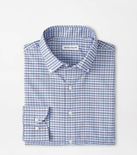 PETER MILLAR Leavenworth Performance Twill Sport Shirt in evening tide 1 - men's shirt - view 5