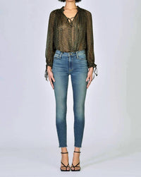 BLACK ORCHID Carmen High Rise Ankle Fray Jean in kiss on the chic - women's jeans