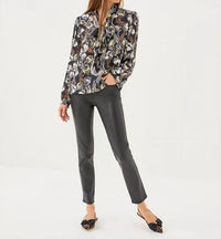 Lilly Pulitzer Elanor Silk Top in onyx irisistable - women's blouse - alternate view
