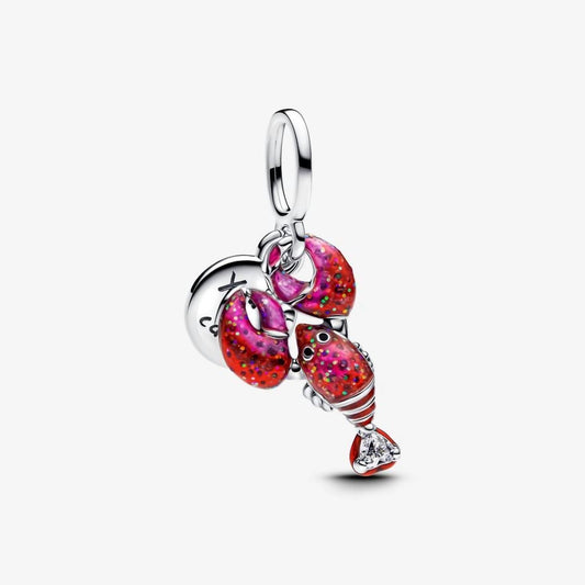 Pandora - Women's Love Lobster Double Dangle Charm