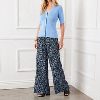 Karen Kane - Short Sleeve Ribbed Cardigan Sweater