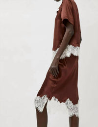 No. 6 - Reina Pull On Silk Skirt