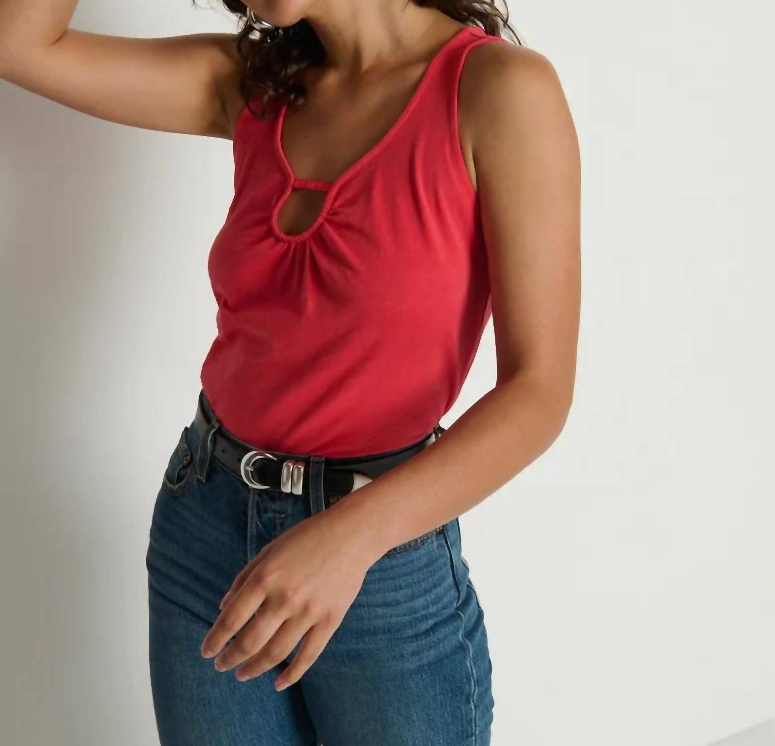 Nation Ltd - Audrey Keyhole Tank Top