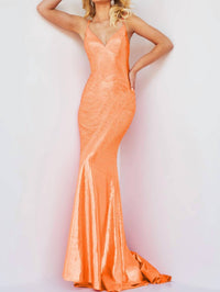Jovani - Women's Embellished V Neck Party Dress