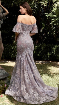 Cinderella Divine - Off The Shoulder Mermaid Lace Gown