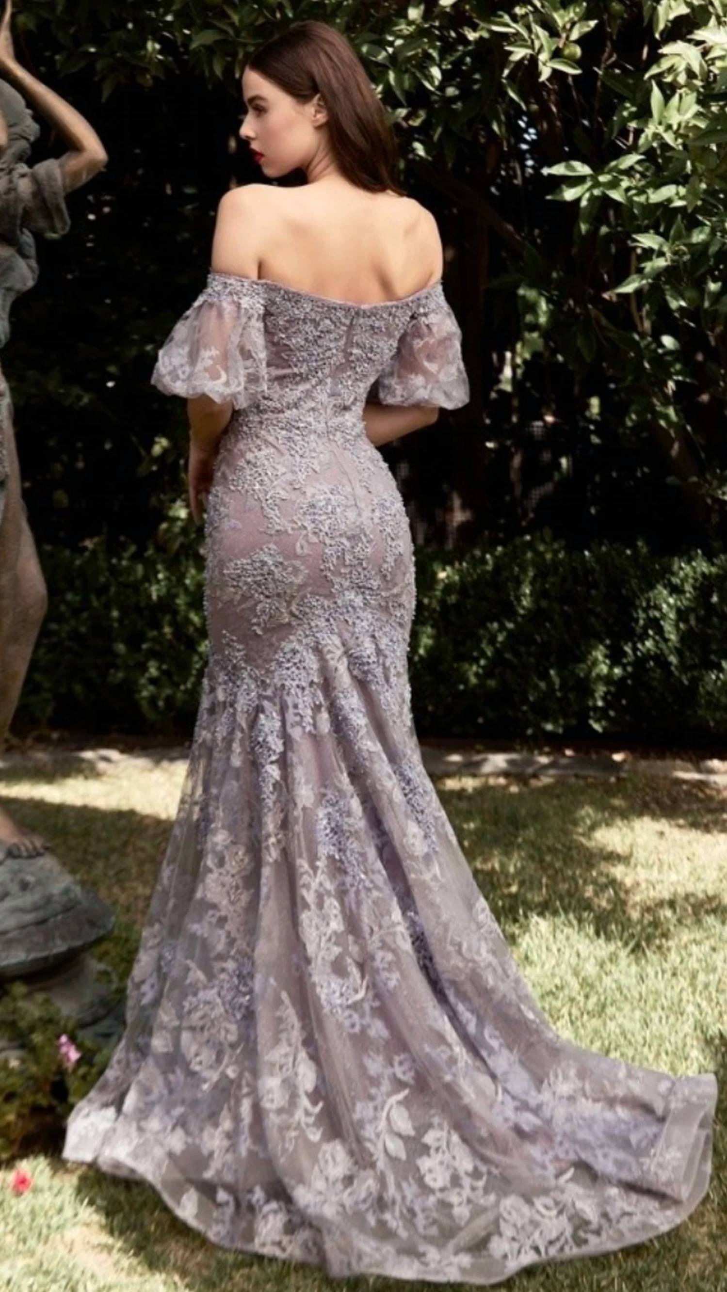 Cinderella Divine - Off The Shoulder Mermaid Lace Gown