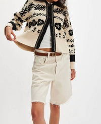 Free People Shelby Cardigan in neutral combo 1 - women's cardigan