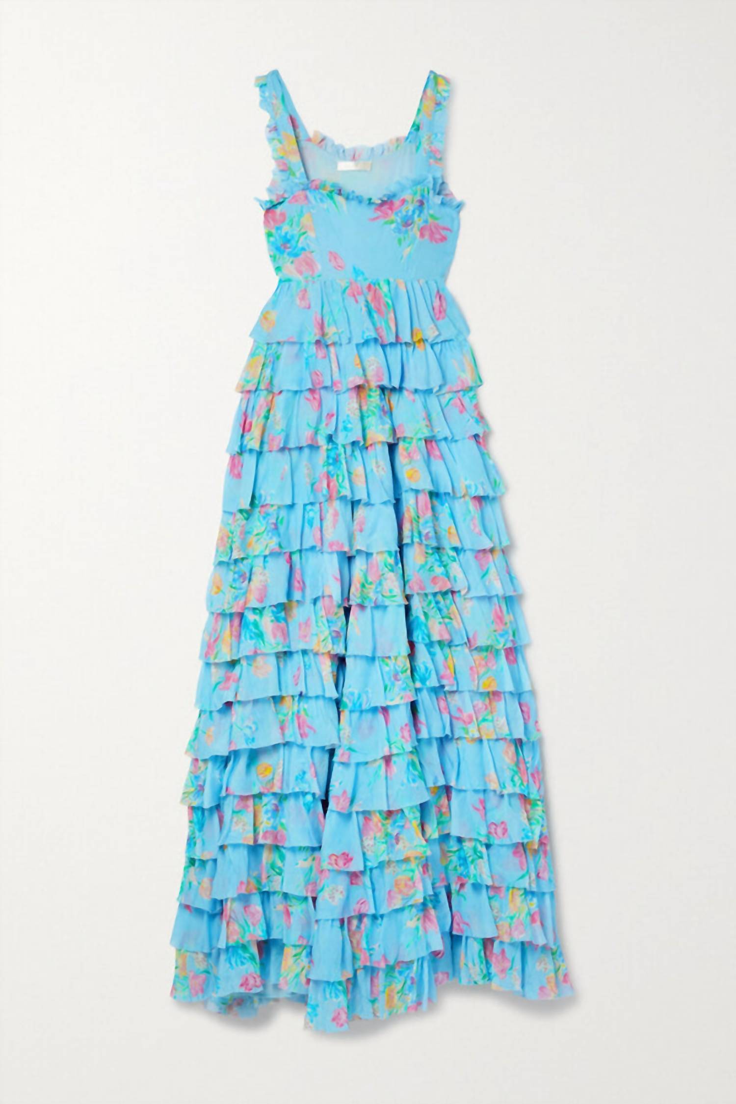 Loveshackfancy - Idra Tiered Floral-print Voile Maxi Dress