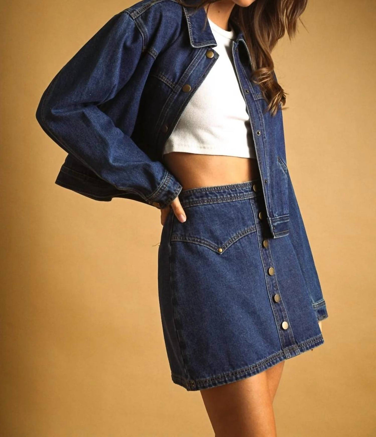 Miou Muse - City Limits Boxy Denim Jacket