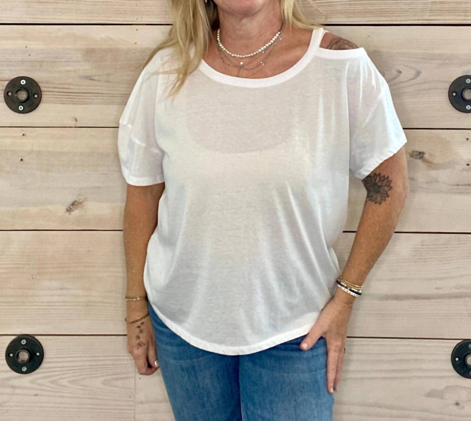 Chaser - Shoulder Cut-out Tee