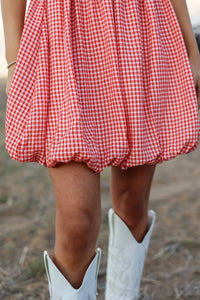 Gilli - Nashville Gingham Smocked Bubble Dress