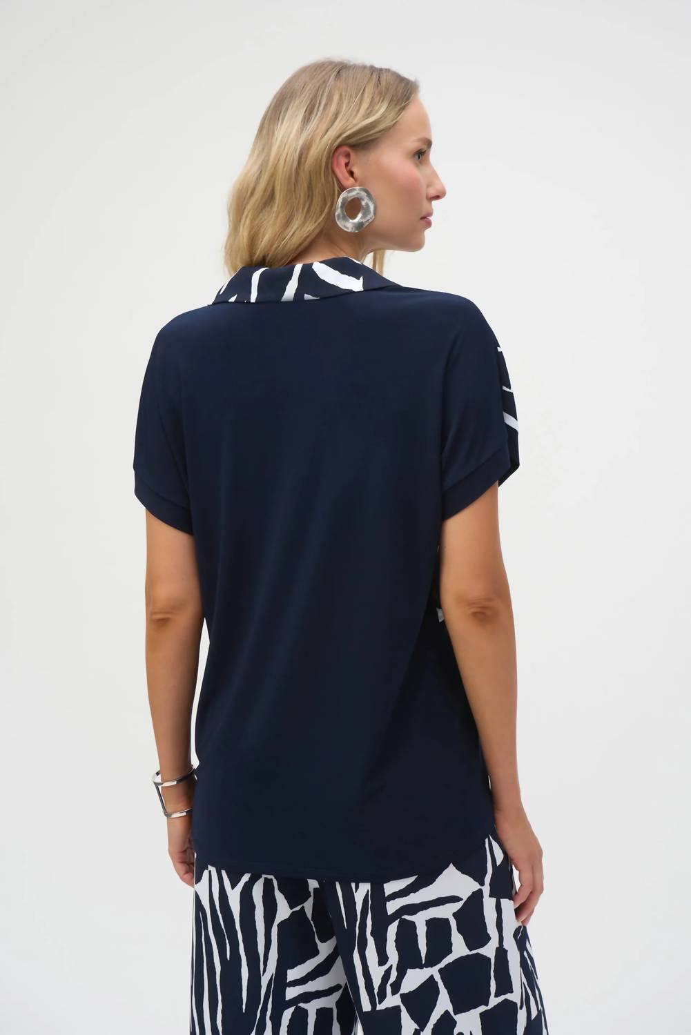 Joseph Ribkoff - Abstract Print Boxy Top