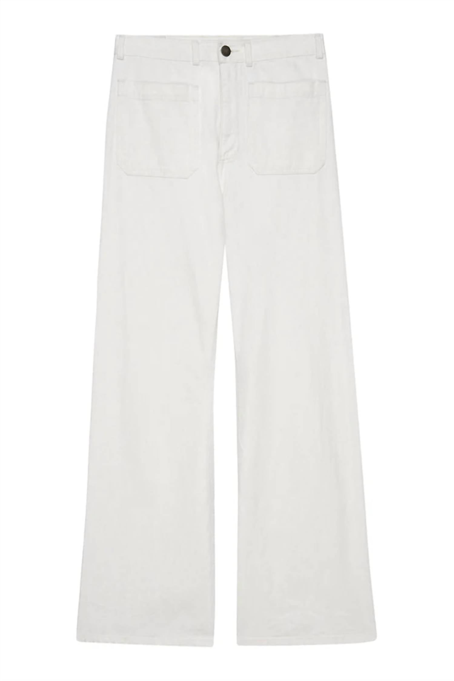 THE GREAT. Dock Pants in natural hemp - women's jeans - view 4