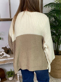 ee:some Mousse Open Cardigan in mocha - women's cardigan - detail view