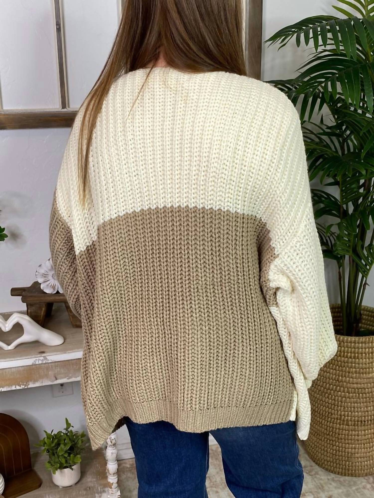 ee:some Mousse Open Cardigan in mocha - women's cardigan - detail view