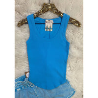 Double Zero - Women's Ribbed Scoop Neck Tank