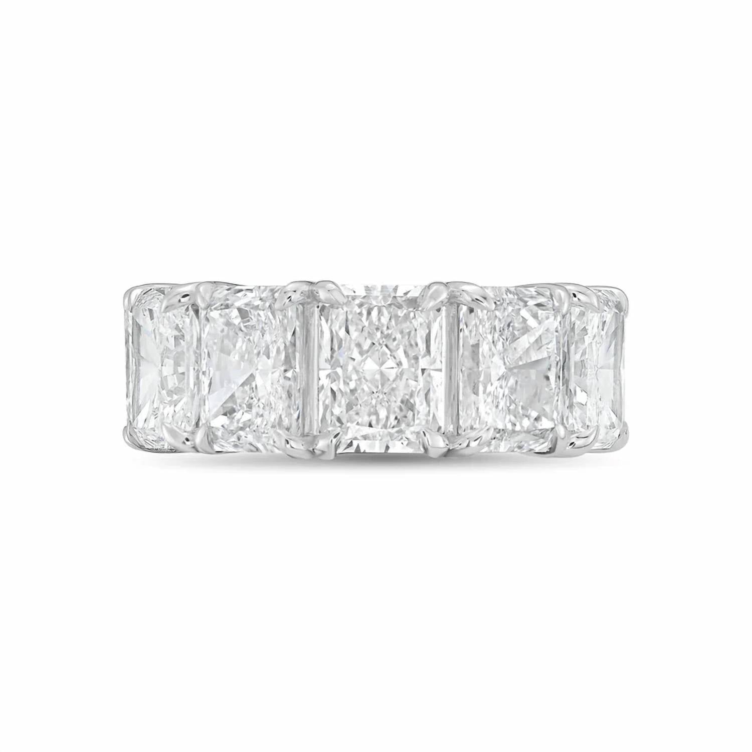 Diana M Jewels - Women's Radiant Lab-Grown Diamond Eternity Band (3.00 Ct) - Signature
