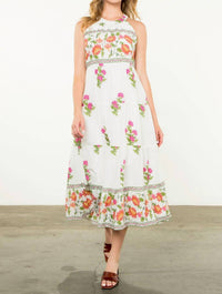 Thml - Halter Floral Print Maxi Dress
