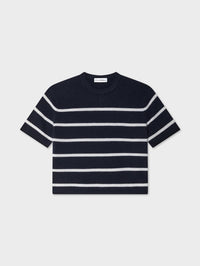 White + Warren - Cashmere Roll Trim T-shirt