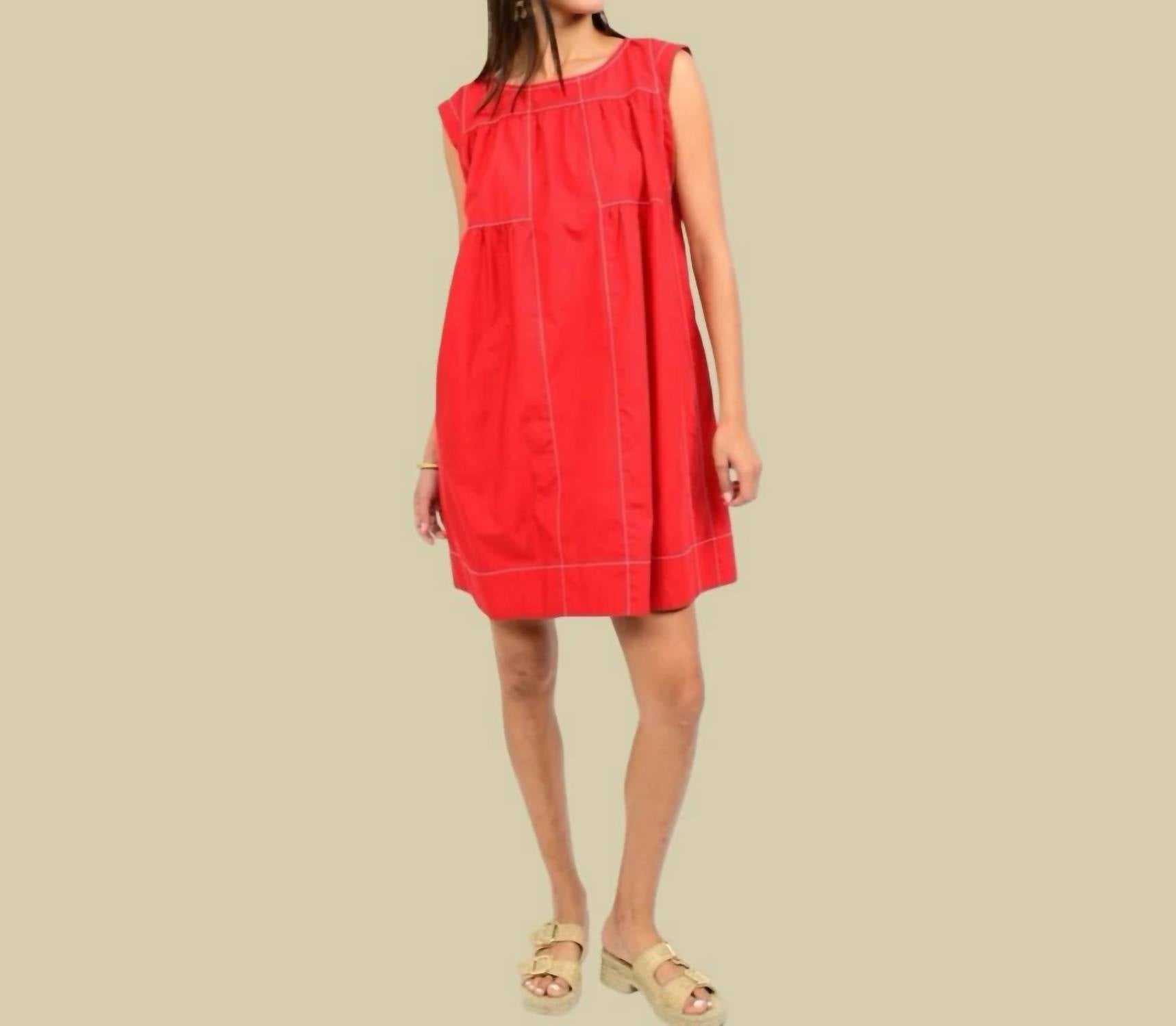Uncle Frank - Topstitched Dress